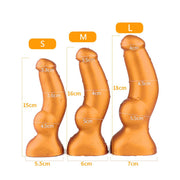 Gold Play - Soft Liquid Siliconen Anaal Dildo Cock - Goud-Laced-up.nl