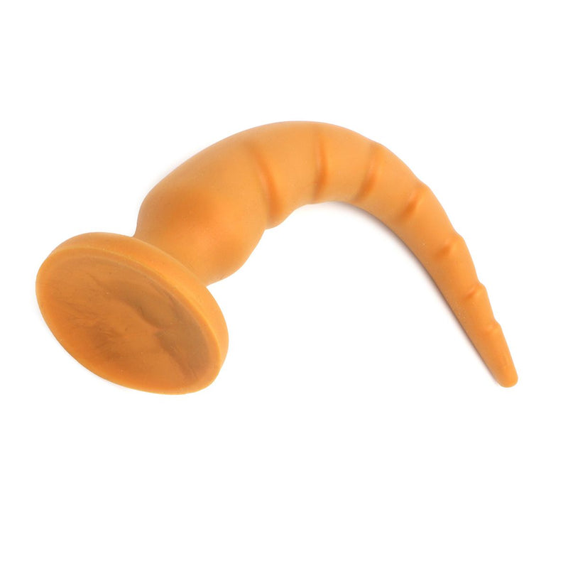Gold Play - Soft Liquid Siliconen Anaal Dildo Rex - Goud-Laced-up.nl