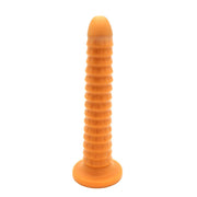 Gold Play - Soft Liquid Siliconen Anaal Dildo Ribbed - Goud-Laced-up.nl