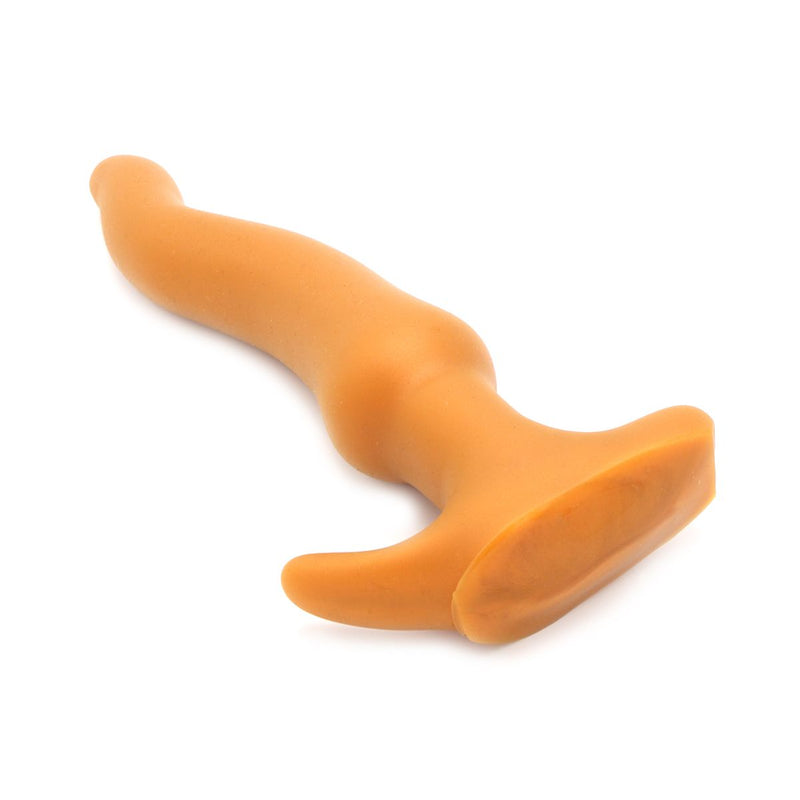 Gold Play - Soft Liquid Siliconen Anaal Dildo - Wave - Goud-Laced-up.nl