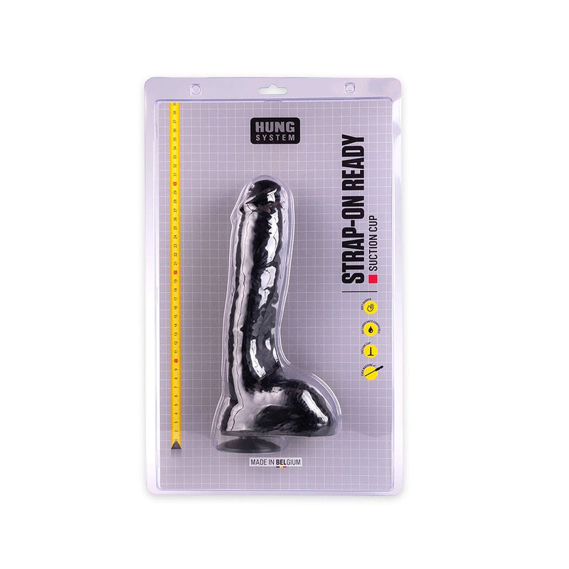 HUNG System - Jay - Dildo - Met Vac-U-Lock - Medium - Zwart-Laced-up.nl