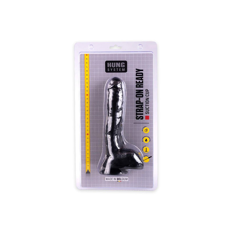 HUNG System - Jay - Dildo - Met Vac-U-Lock - Small - Zwart-Laced-up.nl