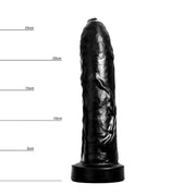 HUNG System - Uncut - Onbesneden Dildo - Met Vac-U-Lock - Zwart-Laced-up.nl