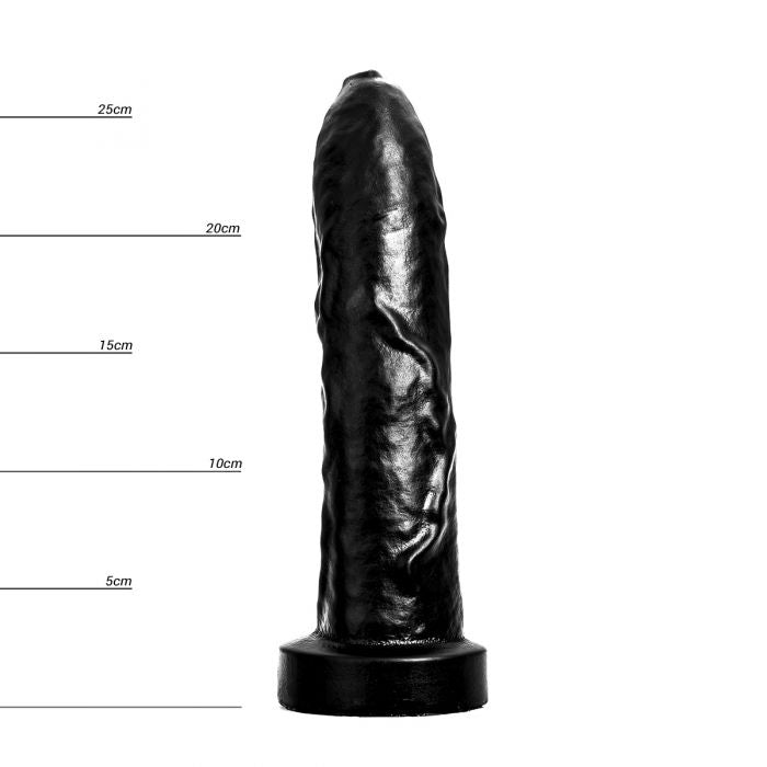 HUNG System - Uncut - Onbesneden Dildo - Met Vac-U-Lock - Zwart-Laced-up.nl