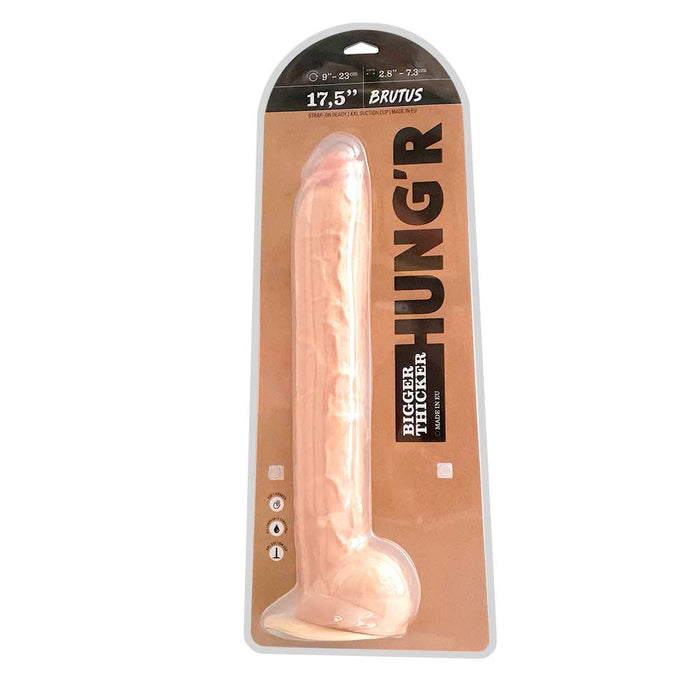 HUNG'R - Brutus - Dildo - Lichte huidskleur - 44.5 cm - Ø 7.3 cm-Laced-up.nl