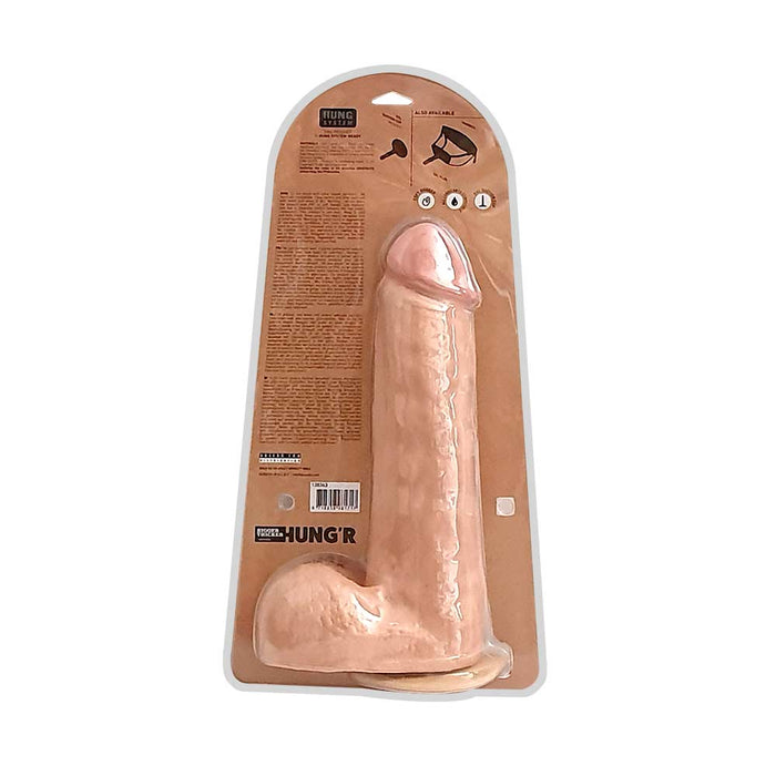HUNG'R - David - Dildo - Lichte huidskleur- 33 cm - Ø 7.6 cm-Laced-up.nl
