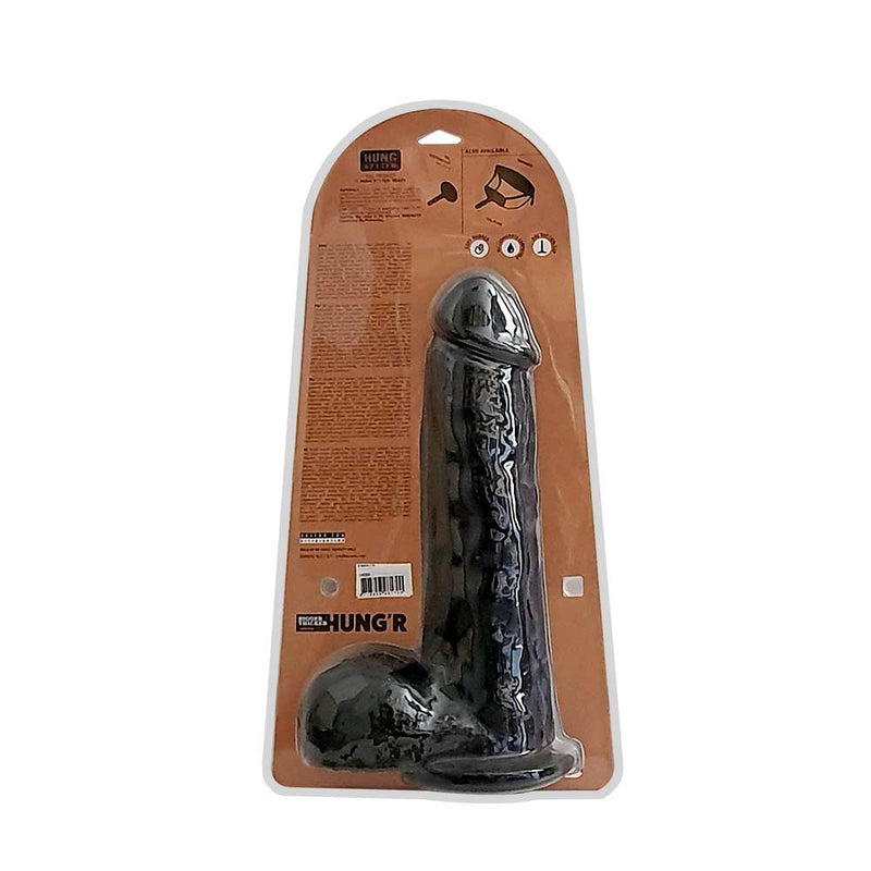 HUNG'R - David - Dildo - Zwart - 33 cm - Ø 7.6 cm-Laced-up.nl