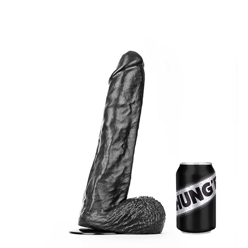 HUNG'R - Goliath - Dildo - Zwart - 36 cm - Ø 7.6 cm-Laced-up.nl
