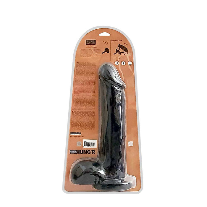 HUNG'R - Gustav - Dildo - Zwart - 33 cm - Ø 6.8 cm-Laced-up.nl