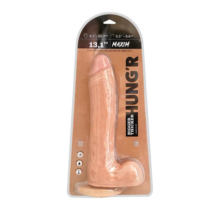 HUNG'R - Maxim - Dildo Lichte huidskleur - 33.5 cm - Ø 6.6 cm-Laced-up.nl