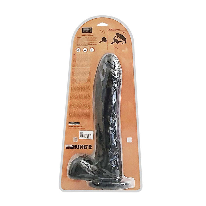 HUNG'R - Maxim - Dildo - Zwart - 33.5 cm - Ø 6.6 cm-Laced-up.nl