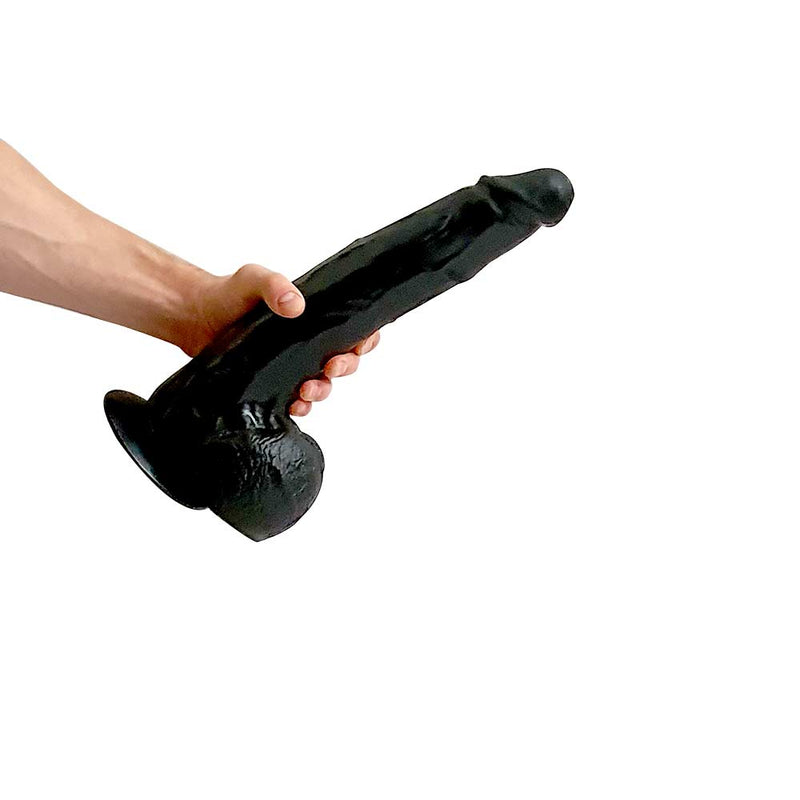 HUNG'R - Taurus - Dildo - Zwart - 35 cm - Ø 6.9 cm-Laced-up.nl