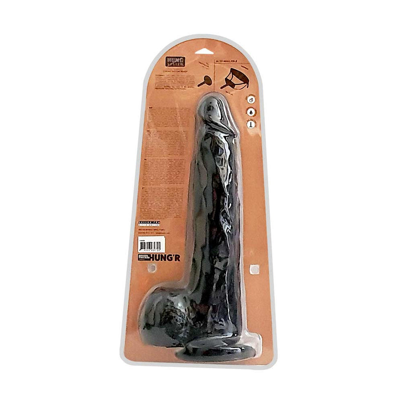 HUNG'R - Taurus - Dildo - Zwart - 35 cm - Ø 6.9 cm-Laced-up.nl