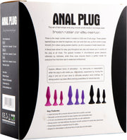 Hands Free Anaal Plug - Set van 3 - Zwart-laced-up.nl