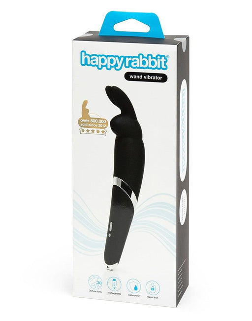 Happy Rabbit - Oplaadbare Wand Vibrator - Zwart-Erotiekvoordeel.nl