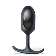 Heavy Hitters - Siliconen Buttplug met Metalen Gewicht - Zwart-Erotiekvoordeel.nl