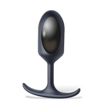 Heavy Hitters - Siliconen Buttplug met Metalen Gewicht - Zwart-Erotiekvoordeel.nl