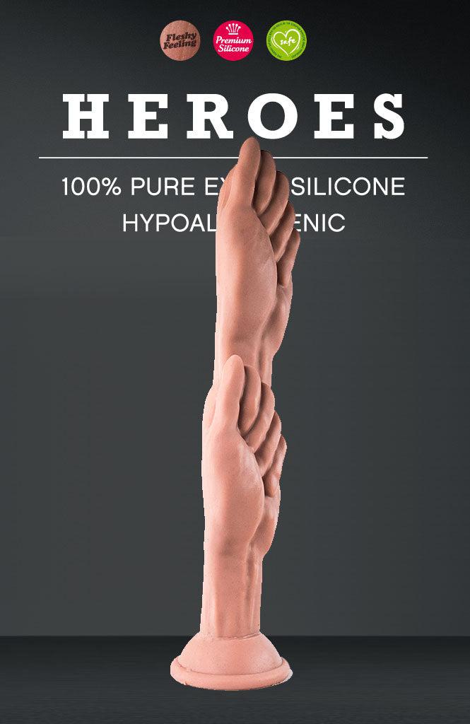 Heroes - No. 24 - Fisting Dildo - Handen - Lichte Huidskleur-Laced-up.nl