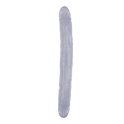 Hi-Rubber - Dubbele Dildo - 32,5 cm - Transparant-laced-up.nl