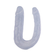 Hi-Rubber - Dubbele Dildo - 33 cm - Transparant-laced-up.nl