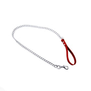 Kiotos - Hondenriem Met Ketting En Rood Handvat-Laced-up.nl