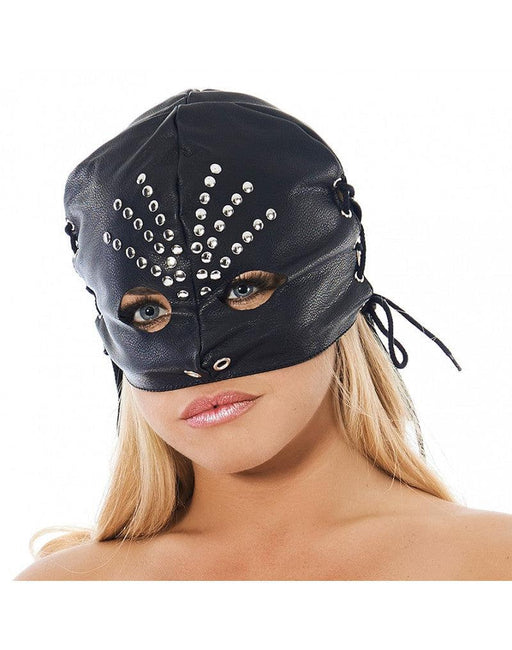 Rimba - Hoofdmasker Met Ronde Ooggaten - Gedecoreerd met siernieten-Laced-up.nl
