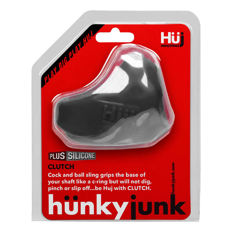 Hünkyjunk - Clutch Cock & Ball Sling - Black Tar-Laced-up.nl
