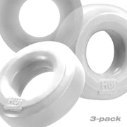 Hünkyjunk - Cockring - 3 stuks - Wit/Transparant-Laced-up.nl