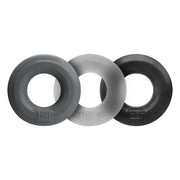 Hünkyjunk - Cockring - 3 stuks - Zwart/Wit/Grijs-Laced-up.nl