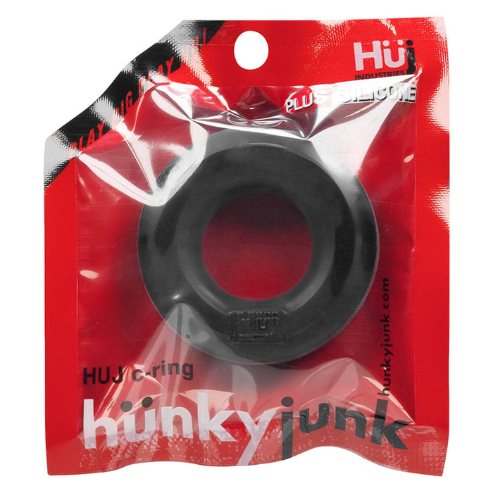 Hünkyjunk - Cockring Single - Black Tar-Laced-up.nl