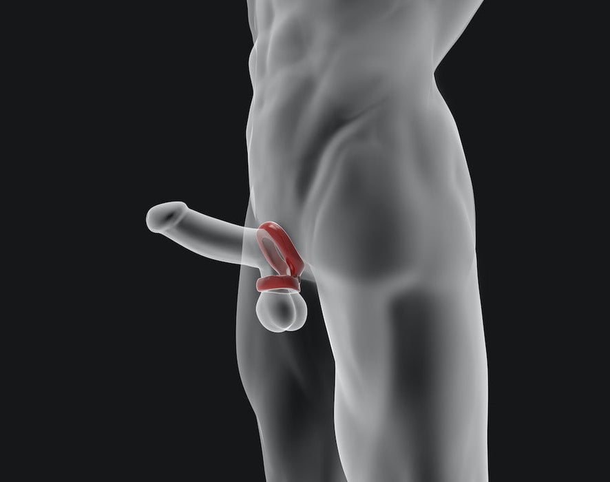 Hünkyjunk - Connect - Penis & Balzak Tugger Ring - Blauw-Laced-up.nl