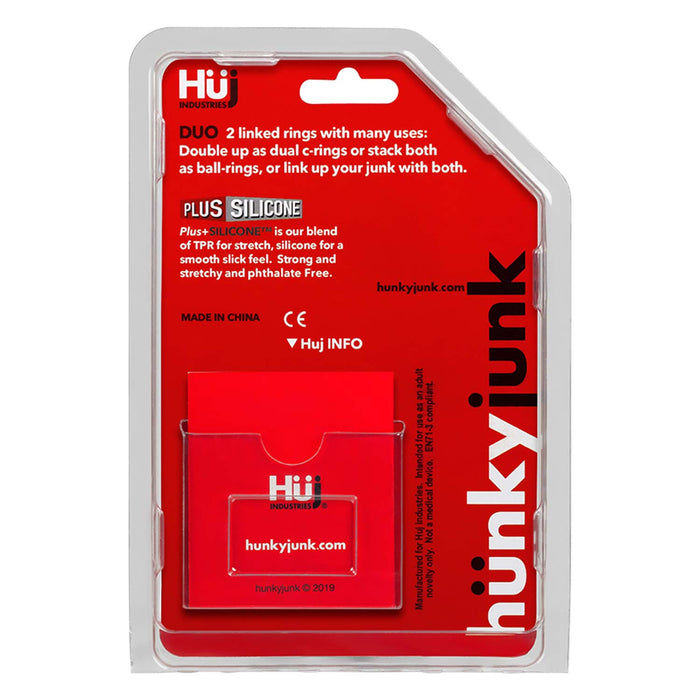 Hünkyjunk - Duo-Linked - Cock & Ball Ringen - Blauw-Laced-up.nl