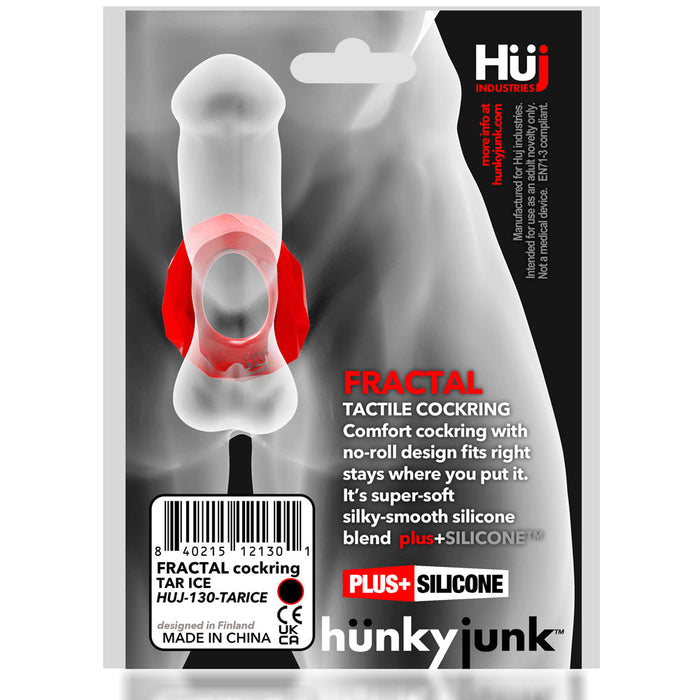 Hünkyjunk - Fractal Cockring - Tar Ice-Laced-up.nl