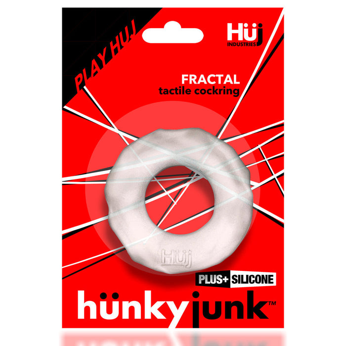 Hünkyjunk - Fractal Cockring - Transparant Ice-Laced-up.nl