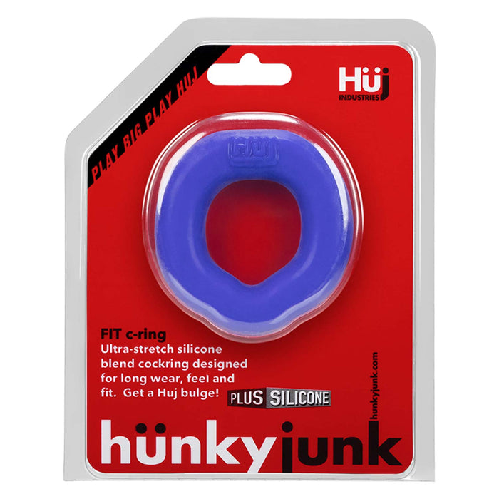 Hünkyjunk - Fit - Ergonomisch Gevormde Cockring - Blauw-Laced-up.nl