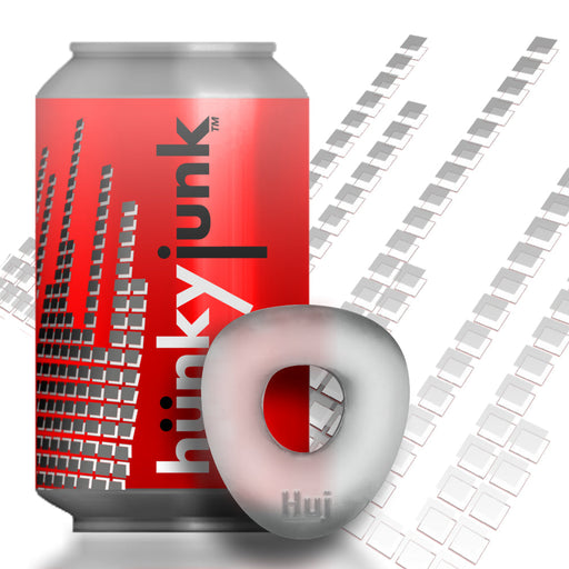 Hünkyjunk - Form - Gebogen Cockring - Transparant-Laced-up.nl