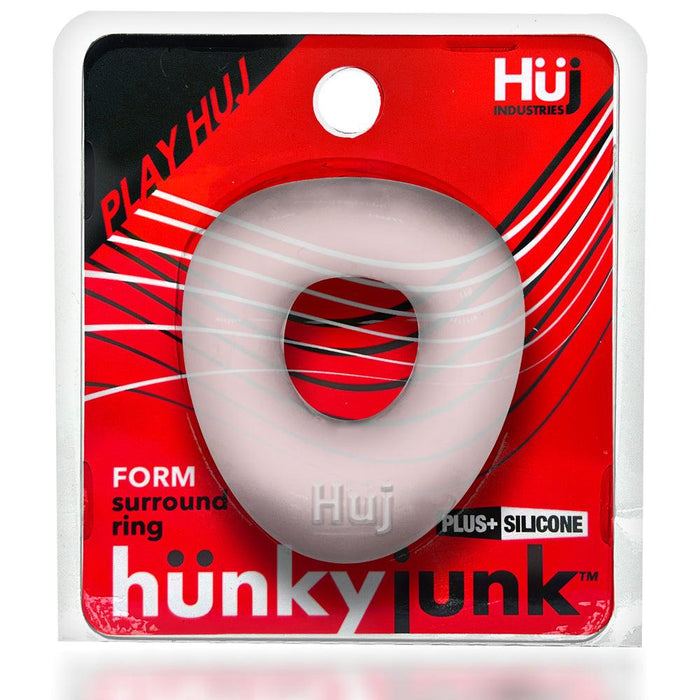 Hünkyjunk - Form - Gebogen Cockring - Transparant-Laced-up.nl