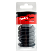 Hünkyjunk - Jacker - 5-Stack Stapelbare Cockringen - Zwart-Erotiekvoordeel.nl