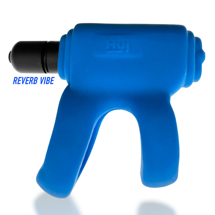 Hünkyjunk - Revhammer - Vibrerende Cockring en Schachtring - Blauw-Laced-up.nl