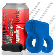 Hünkyjunk - Revhammer - Vibrerende Cockring en Schachtring - Blauw-Laced-up.nl