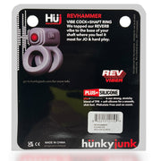Hünkyjunk - Revhammer - Vibrerende Cockring en Schachtring - Blauw-Laced-up.nl