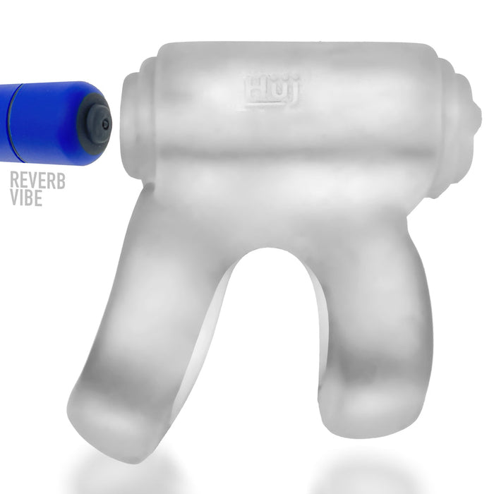 Hünkyjunk - Revhammer - Vibrerende Cockring en Schachtring - Transparant-Laced-up.nl