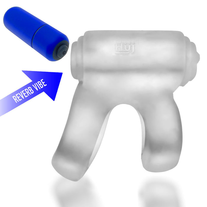 Hünkyjunk - Revhammer - Vibrerende Cockring en Schachtring - Transparant-Laced-up.nl