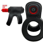 Hünkyjunk - Revhammer - Vibrerende Cockring en Schachtring - Zwart-Laced-up.nl