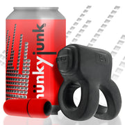 Hünkyjunk - Revhammer - Vibrerende Cockring en Schachtring - Zwart-Laced-up.nl