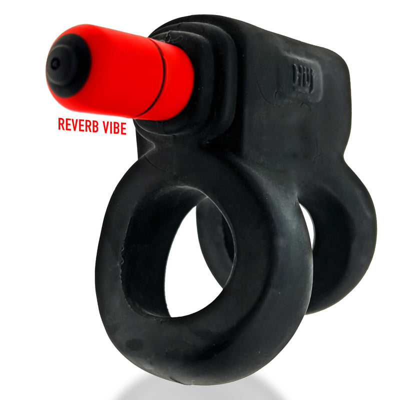 Hünkyjunk - Revhammer - Vibrerende Cockring en Schachtring - Zwart-Laced-up.nl
