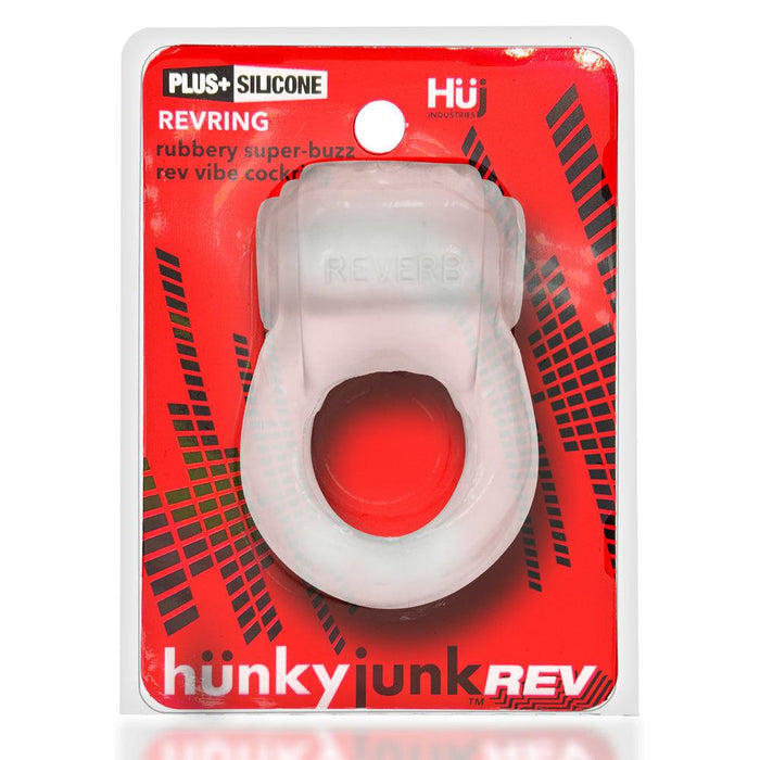Hünkyjunk - Revring - Vibrerende Cockring - Transparant-Laced-up.nl