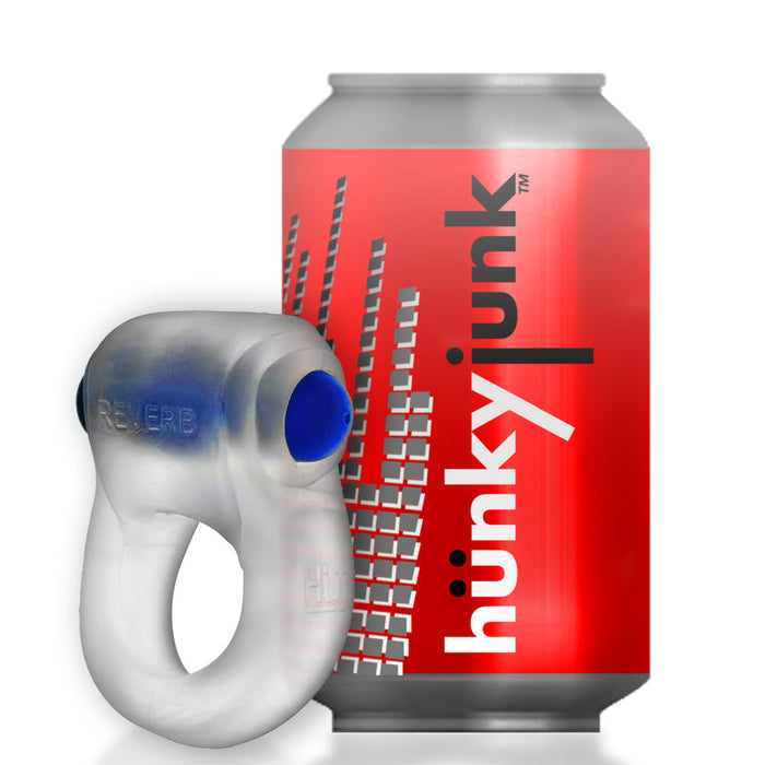 Hünkyjunk - Revring - Vibrerende Cockring - Transparant-Laced-up.nl