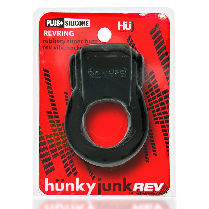 Hünkyjunk - Revring - Vibrerende Cockring - Zwart-Laced-up.nl