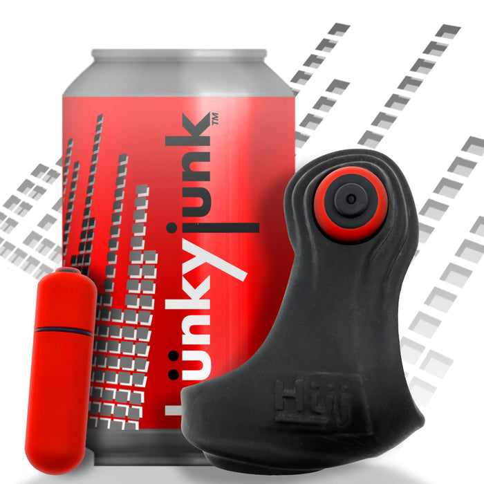 Hünkyjunk - Revsling - Vibrerende Cocksling - Zwart-Laced-up.nl